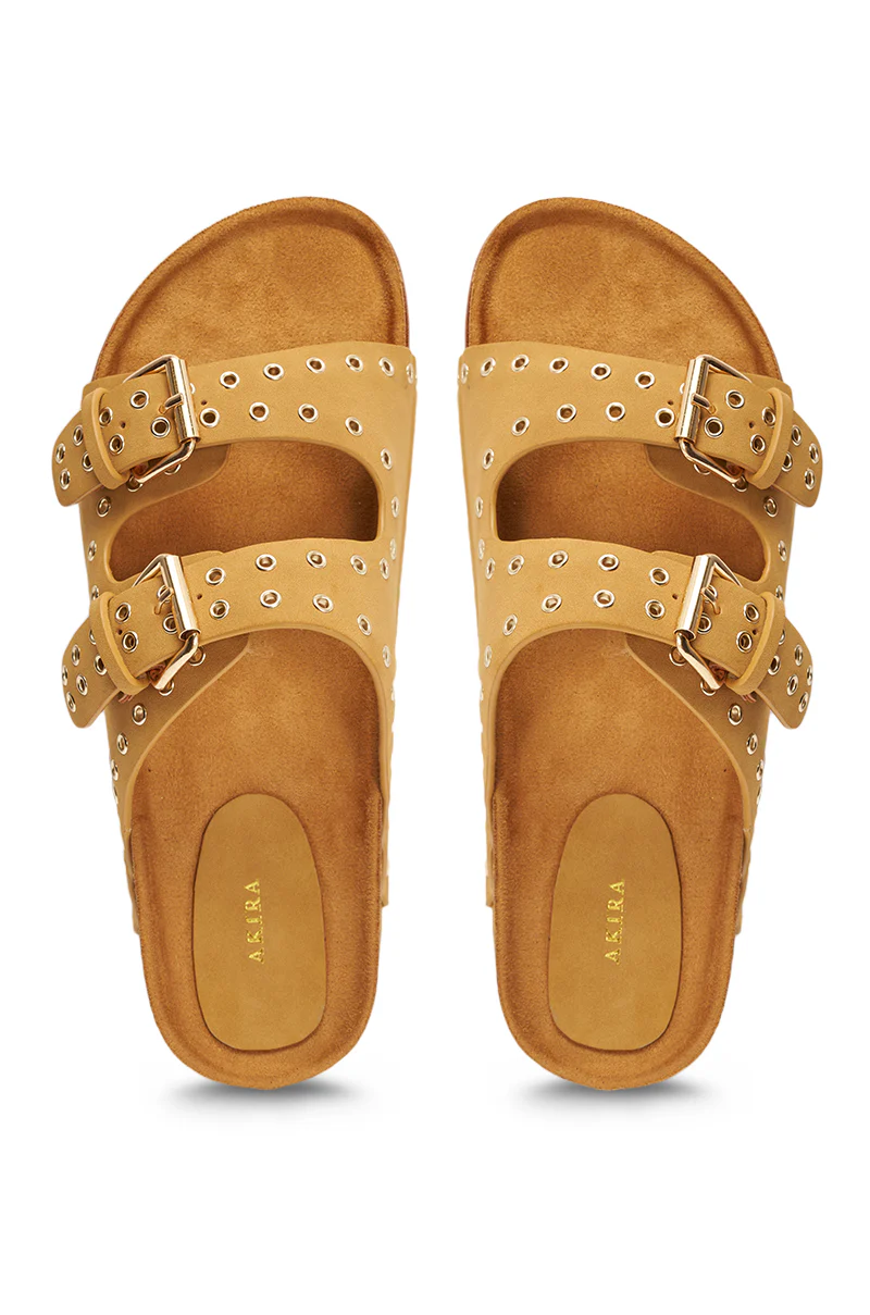 AZALEA WANG ALGEDI TAN PLATFORM SANDAL - Image 4