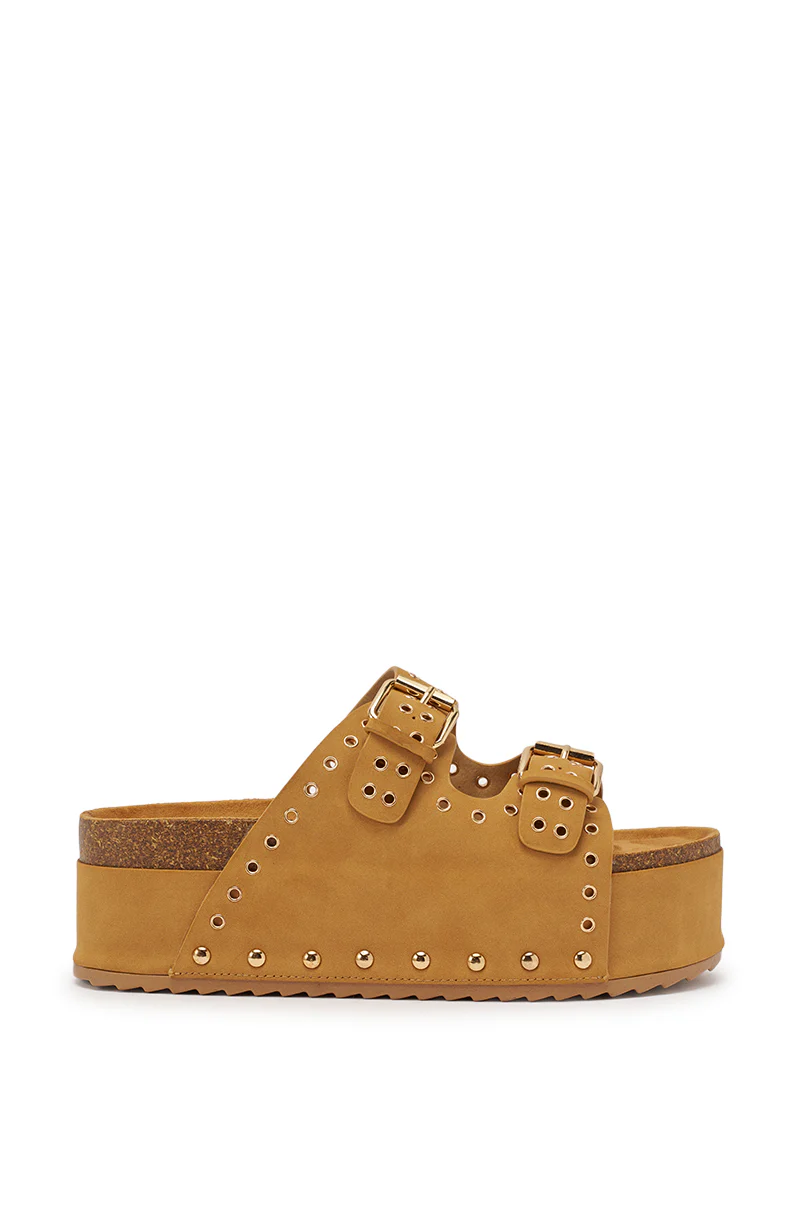 AZALEA WANG ALGEDI TAN PLATFORM SANDAL - Image 5
