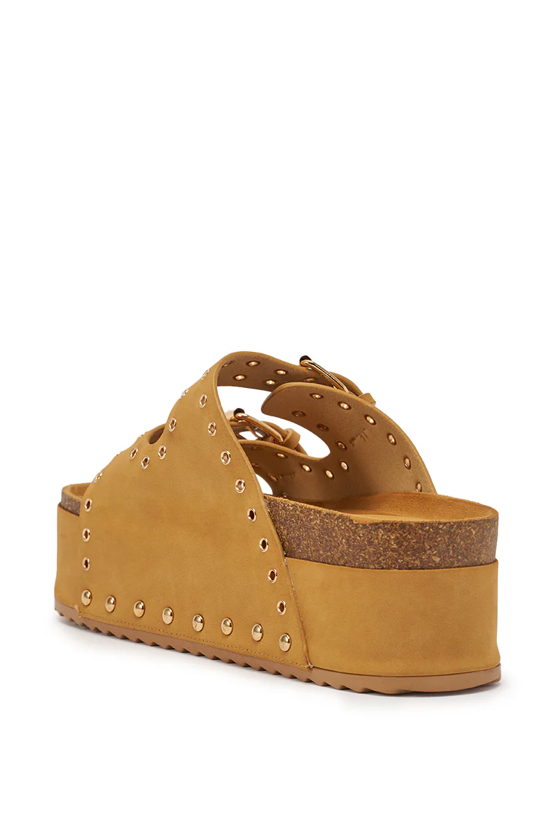 AZALEA WANG ALGEDI TAN PLATFORM SANDAL - Image 7