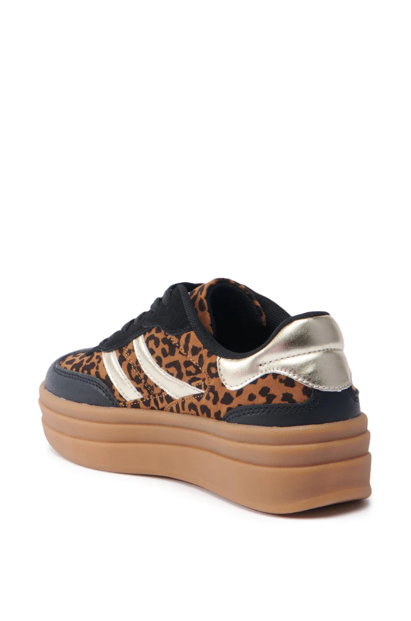 AZALEA WANG ALPACA MULTI LEOPARD PLATFORM SNEAKER - Image 6