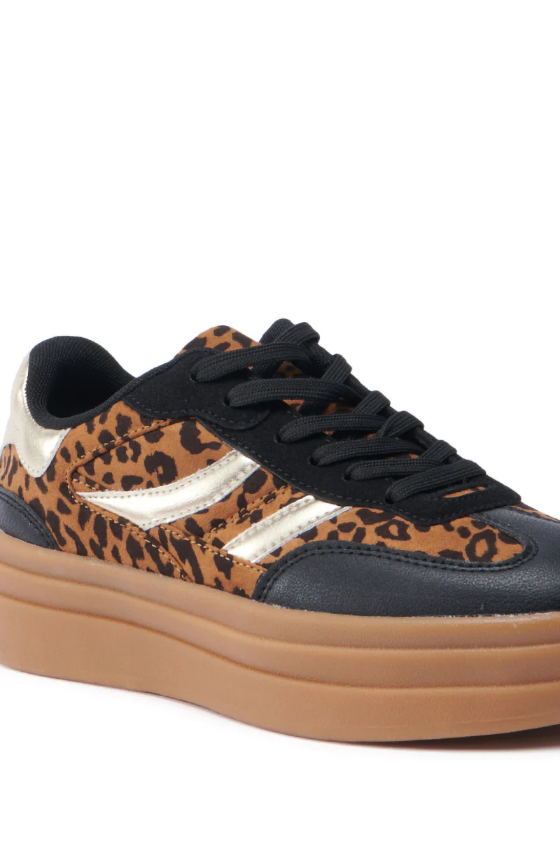 AZALEA WANG ALPACA MULTI LEOPARD PLATFORM SNEAKER - Image 7