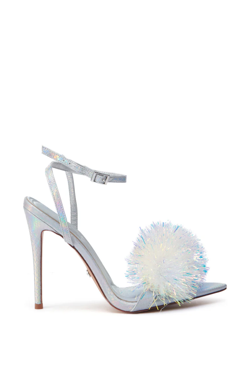 AZALEA WANG ALTAIR SILVER STILETTO SANDAL - Image 3