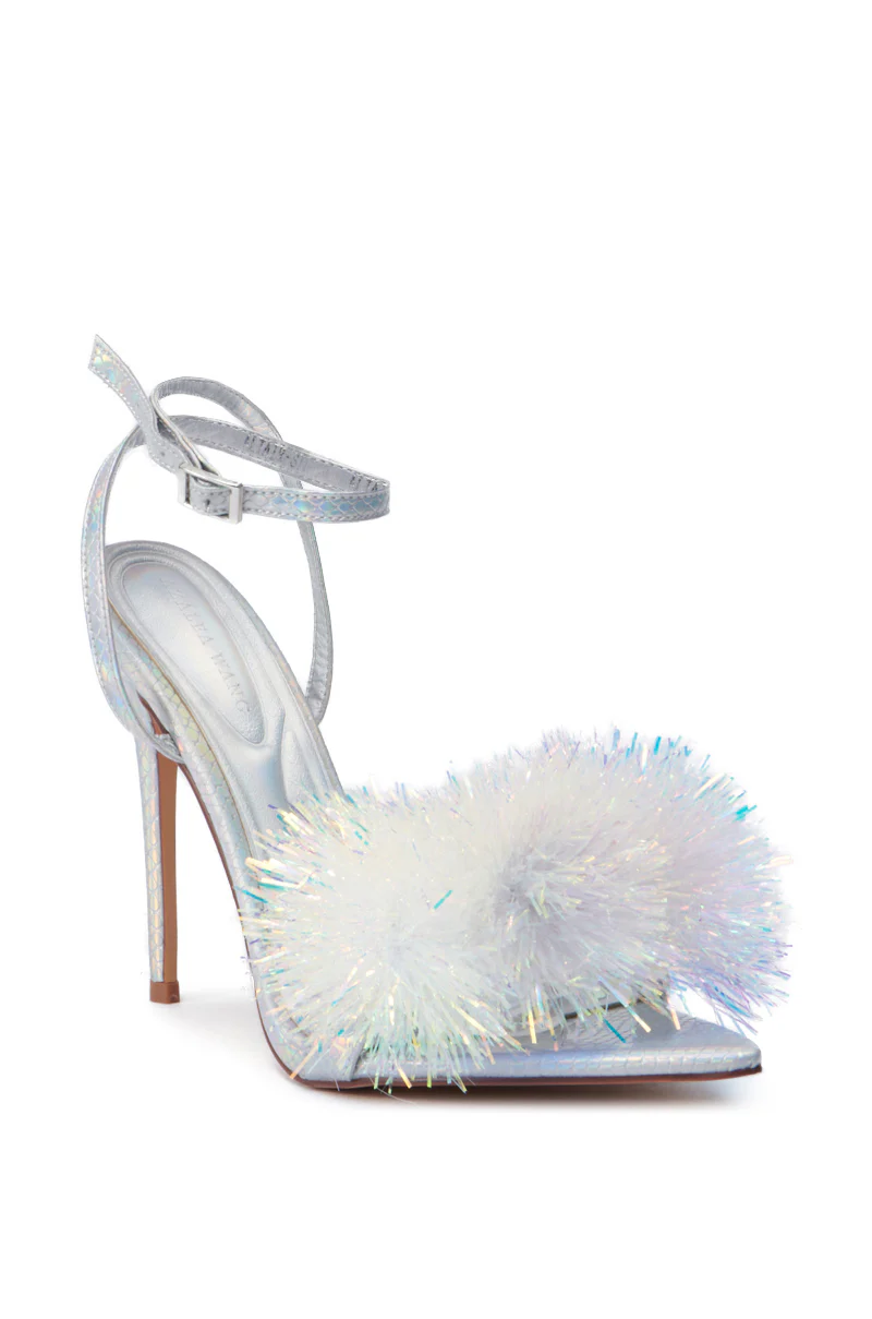 AZALEA WANG ALTAIR SILVER STILETTO SANDAL - Image 4