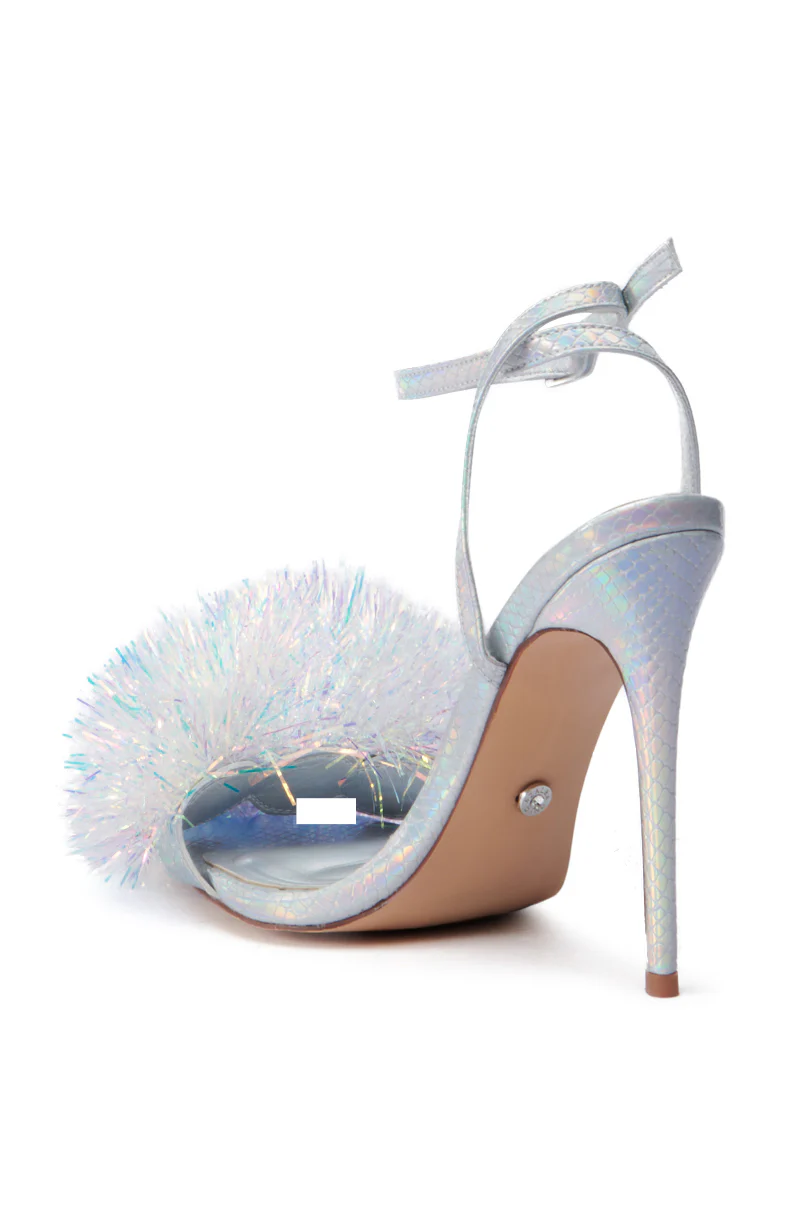 AZALEA WANG ALTAIR SILVER STILETTO SANDAL - Image 5