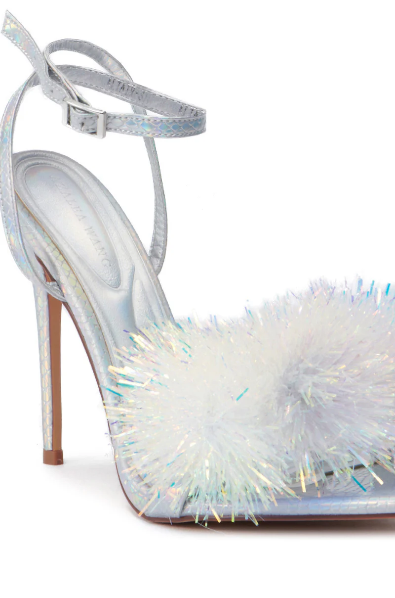 AZALEA WANG ALTAIR SILVER STILETTO SANDAL - Image 6