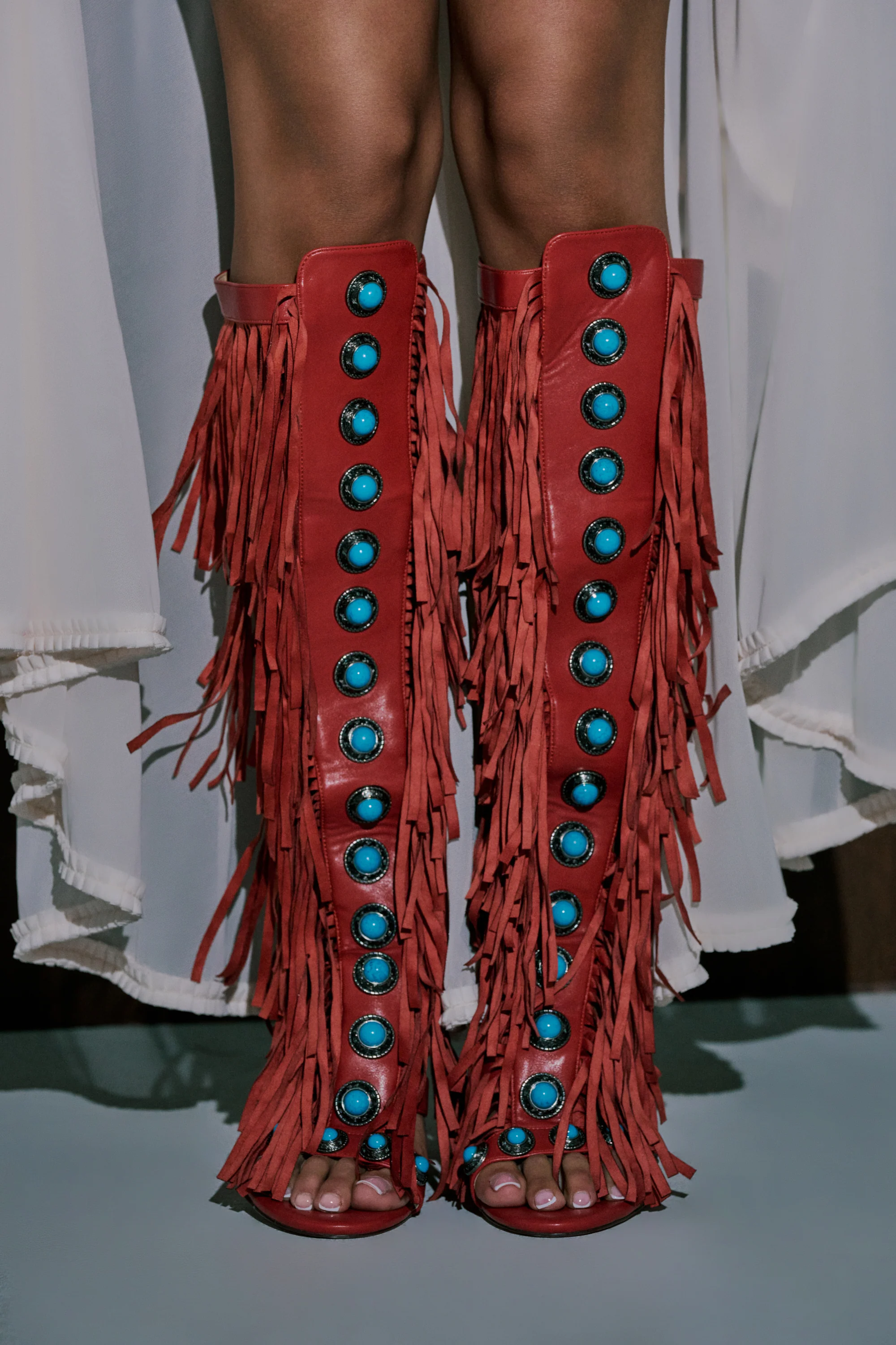 AZALEA WANG AMADEO RED SANDAL