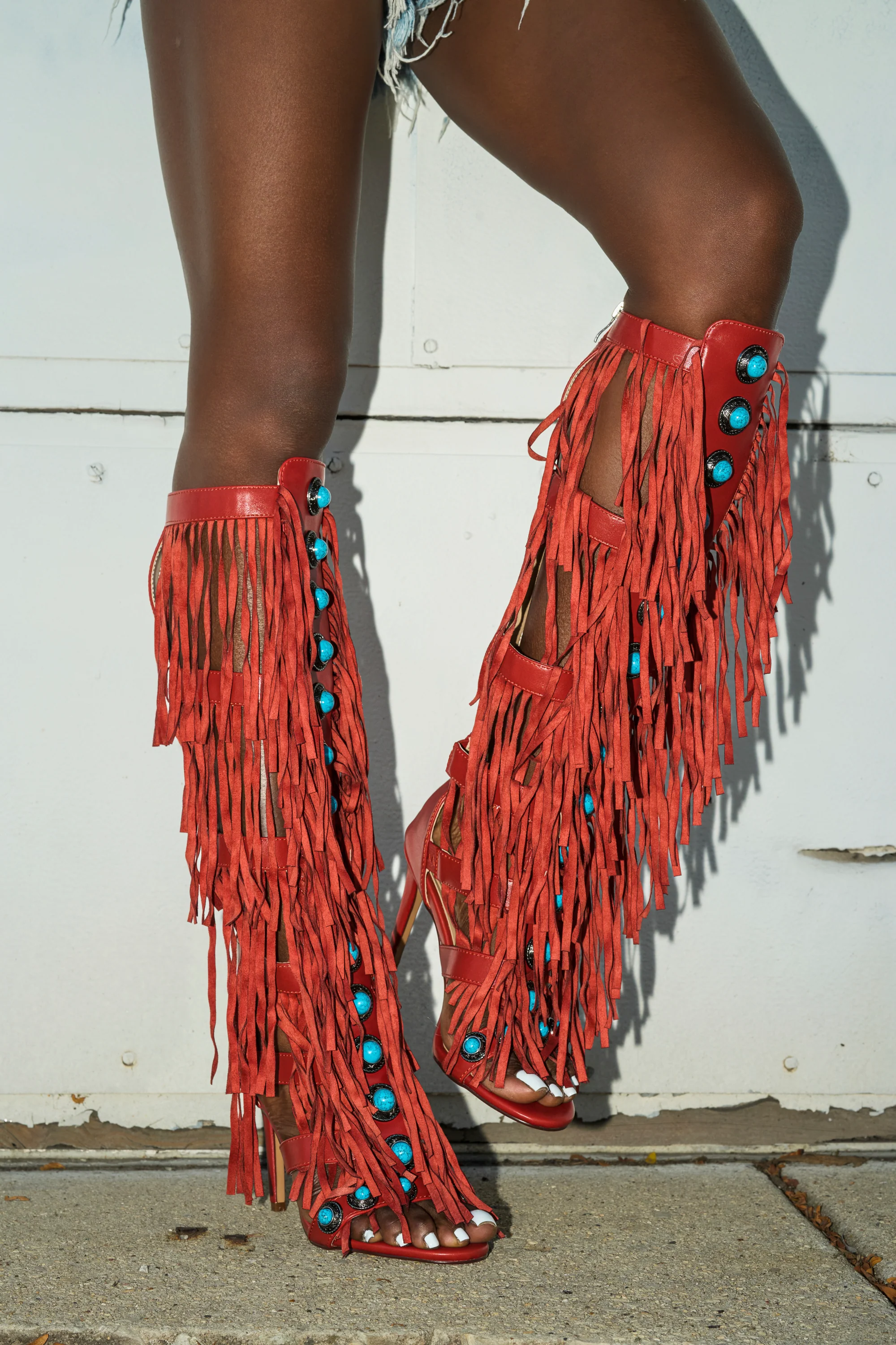 AZALEA WANG AMADEO RED SANDAL - Image 4