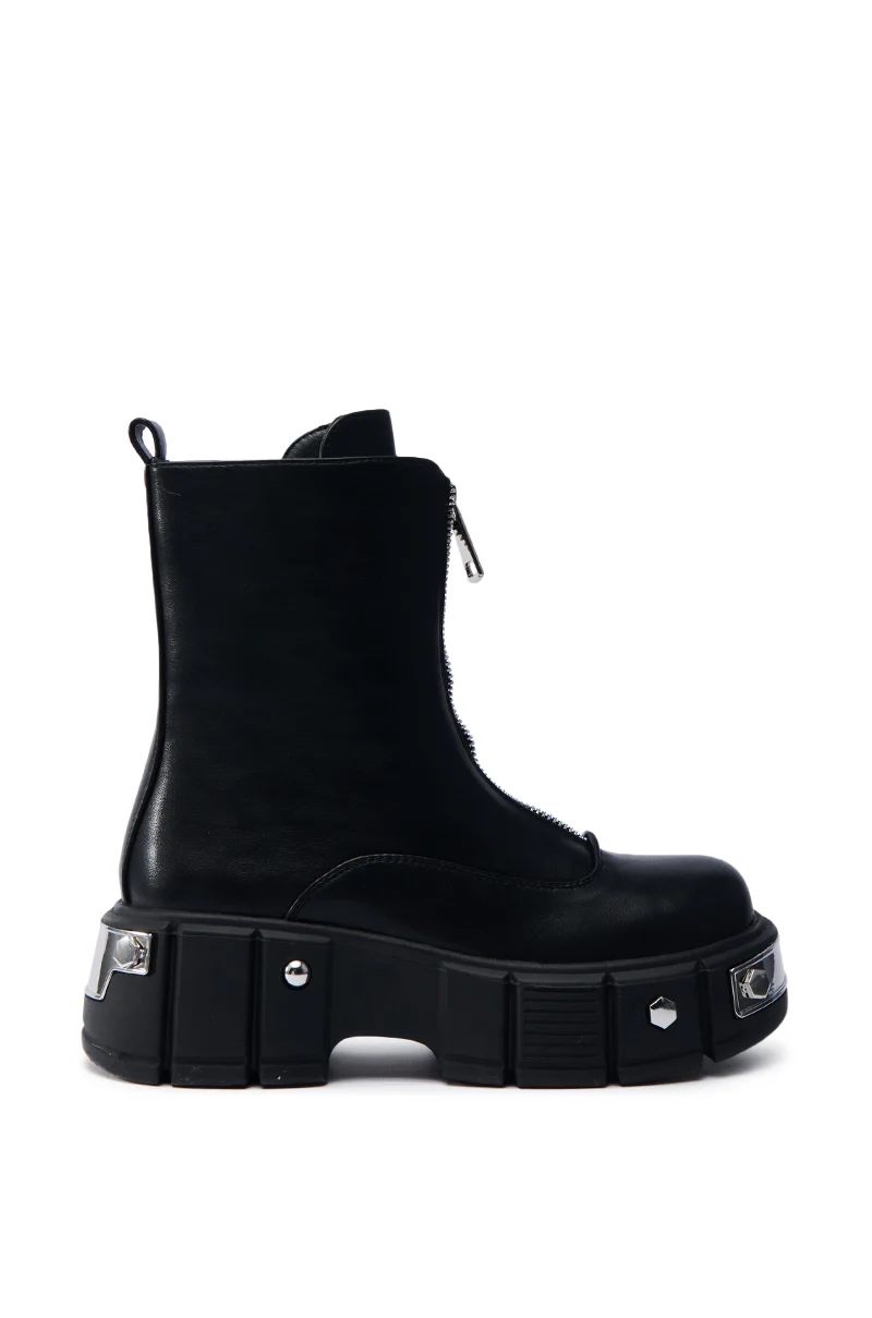 AZALEA WANG AMARANTA BLACK BOOTIE - Image 5