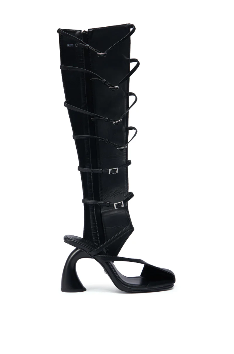 AZALEA WANG ANDRIUS BLACK GLADIATOR SANDAL - Image 3