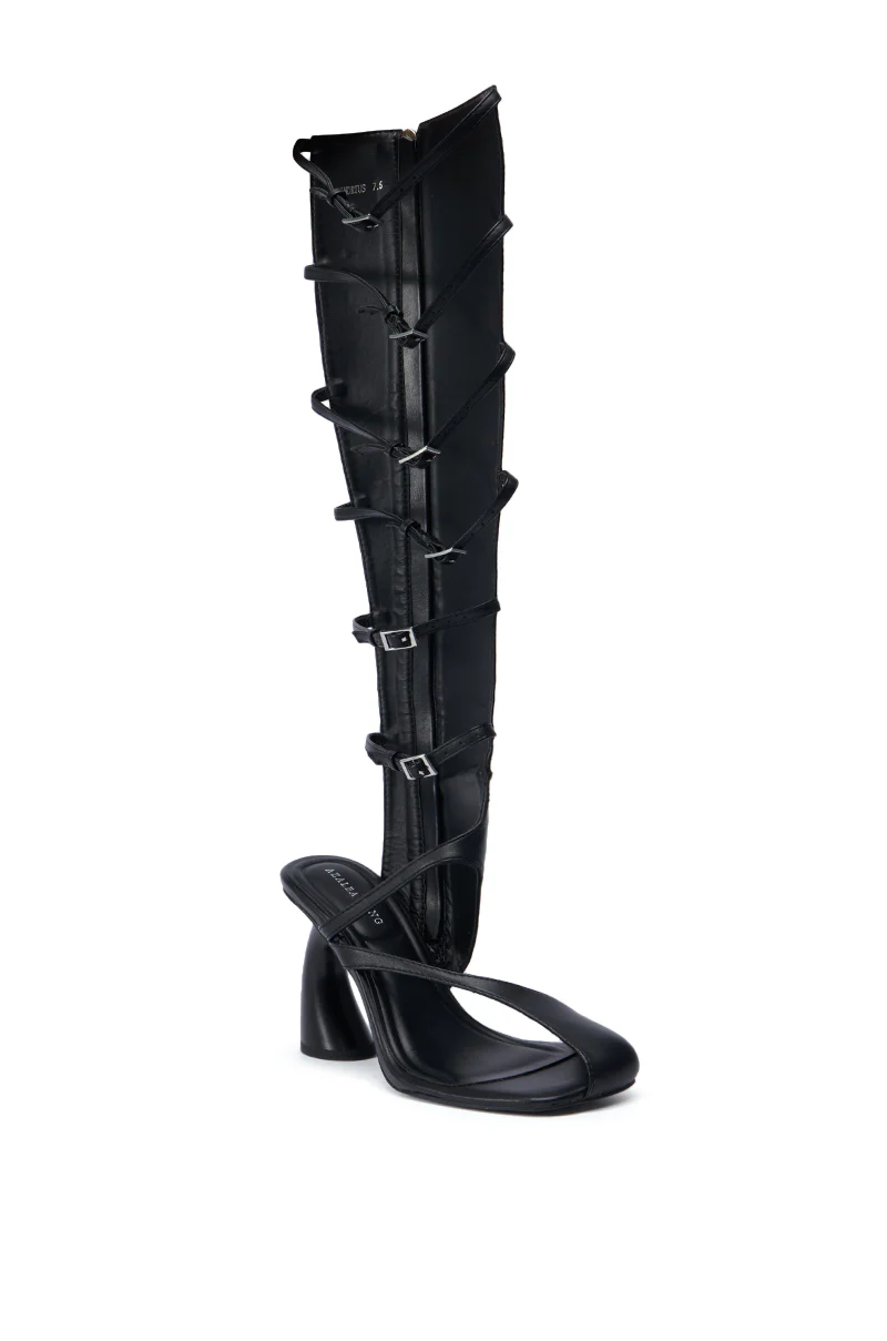 AZALEA WANG ANDRIUS BLACK GLADIATOR SANDAL - Image 4