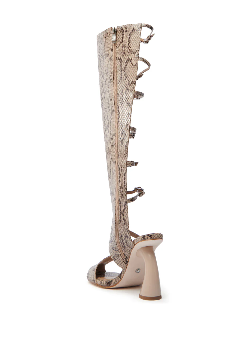 AZALEA WANG ANDRIUS SNAKE CHUNKY GLADIATOR SANDAL - Image 6