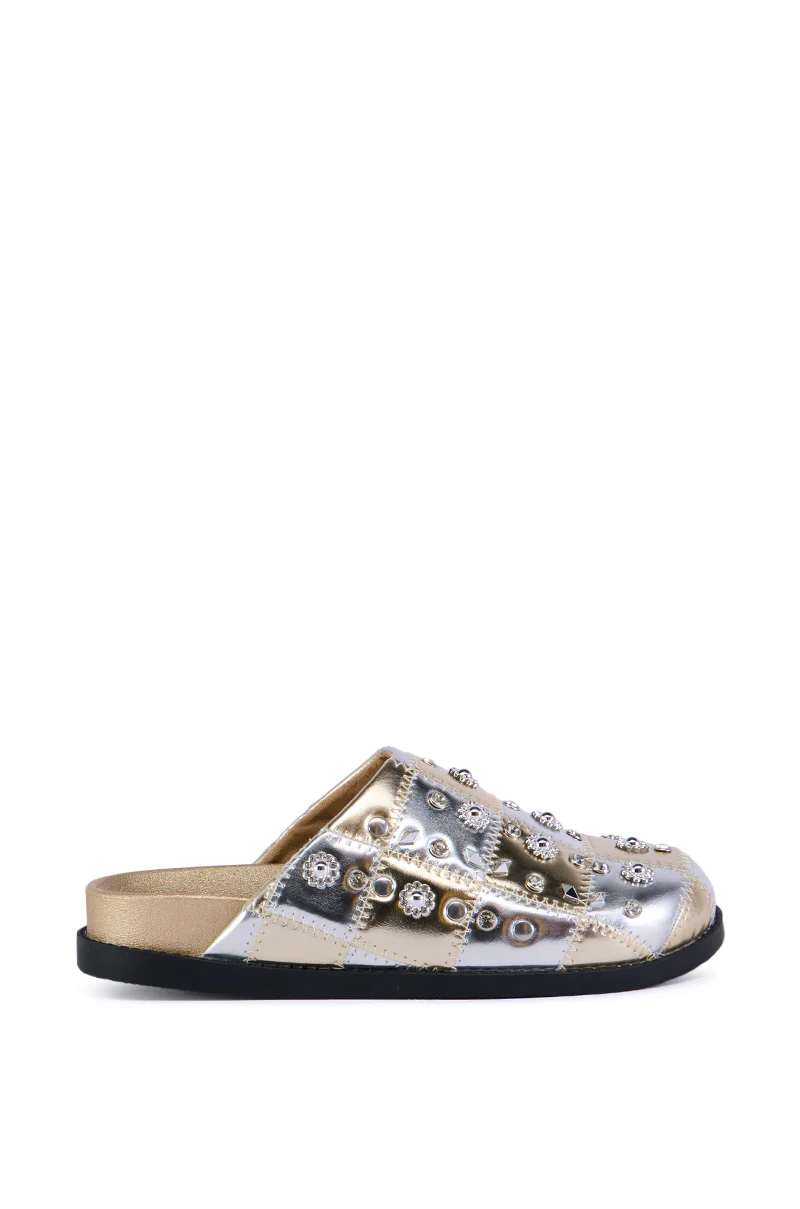 AZALEA WANG ANSLIE GOLD SLIP ON FLAT - Image 4