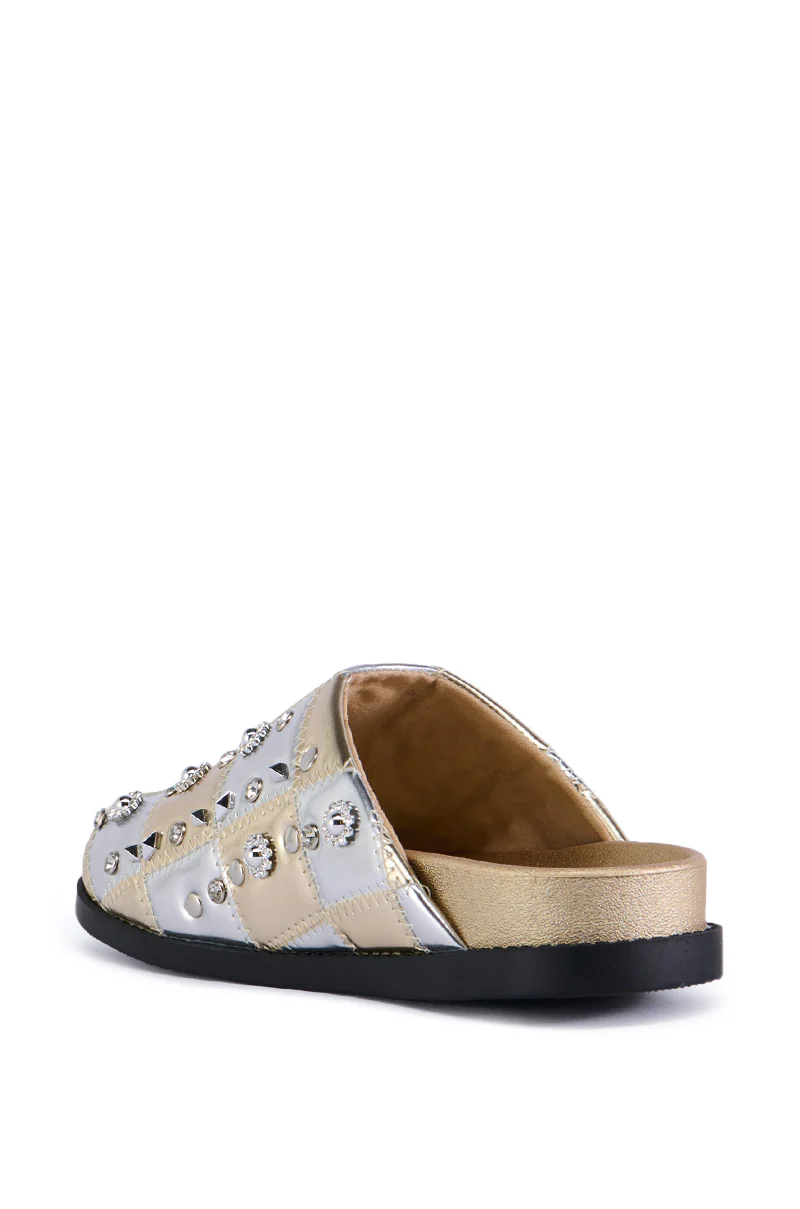 AZALEA WANG ANSLIE GOLD SLIP ON FLAT - Image 6