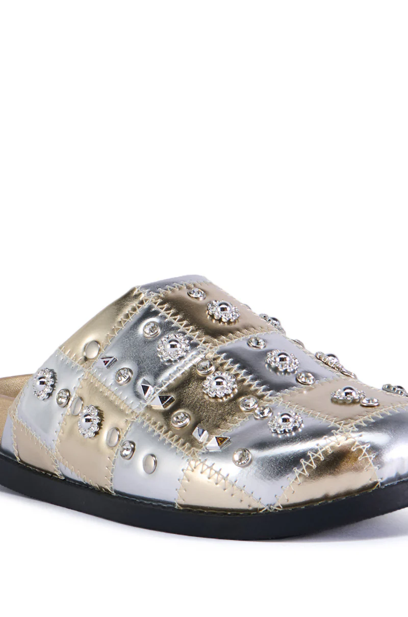 AZALEA WANG ANSLIE GOLD SLIP ON FLAT - Image 7
