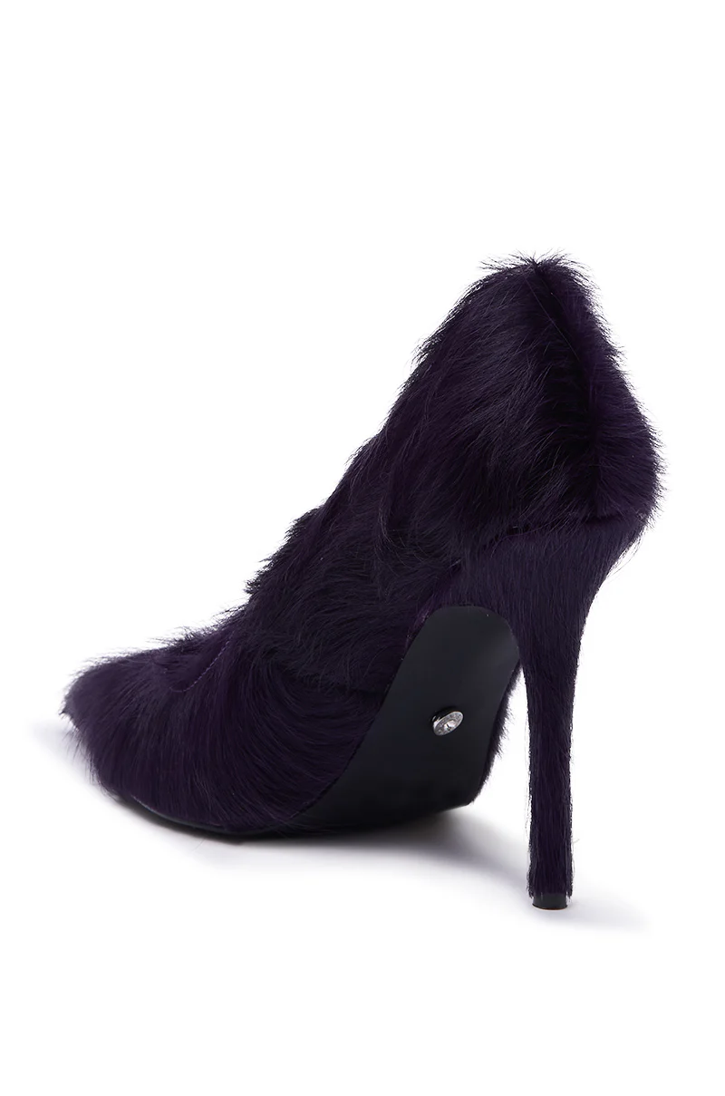 AZALEA WANG ARITRA PURPLE PONY HAIR PUMP - Image 6