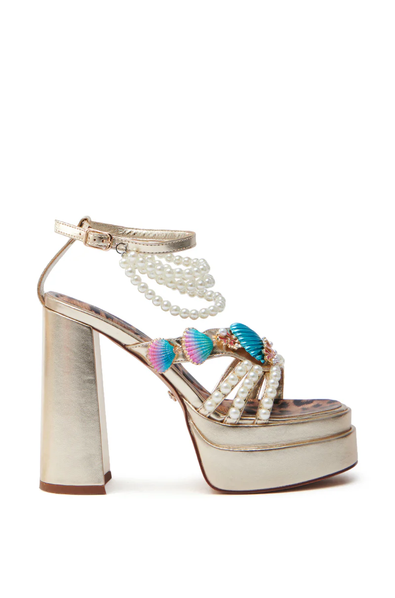 AZALEA WANG ARLETH GOLD SANDAL - Image 6