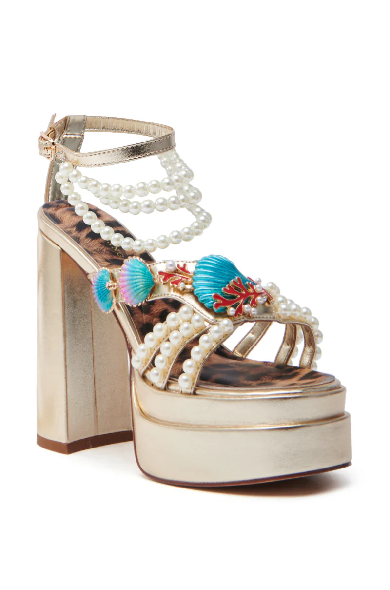 AZALEA WANG ARLETH GOLD SANDAL - Image 7