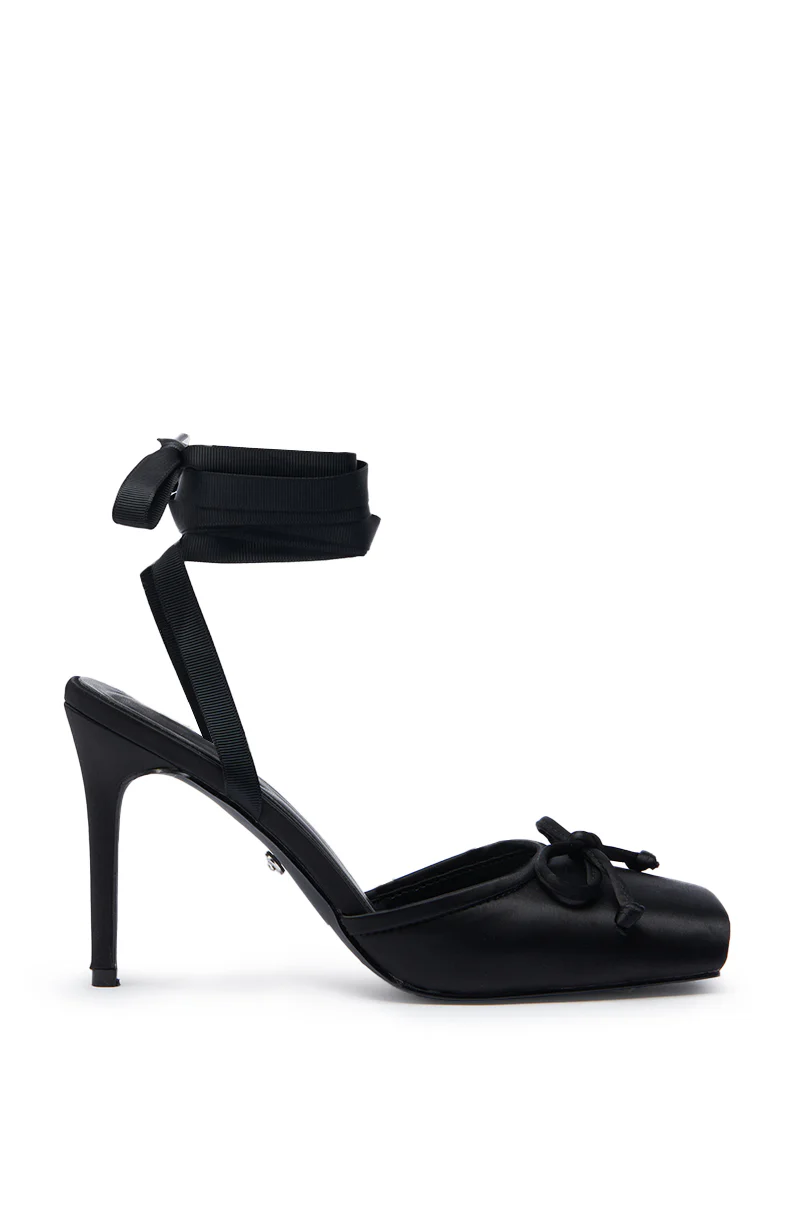 AZALEA WANG AURORIA BLACK BALLET PLATFORM PUMP - Image 4