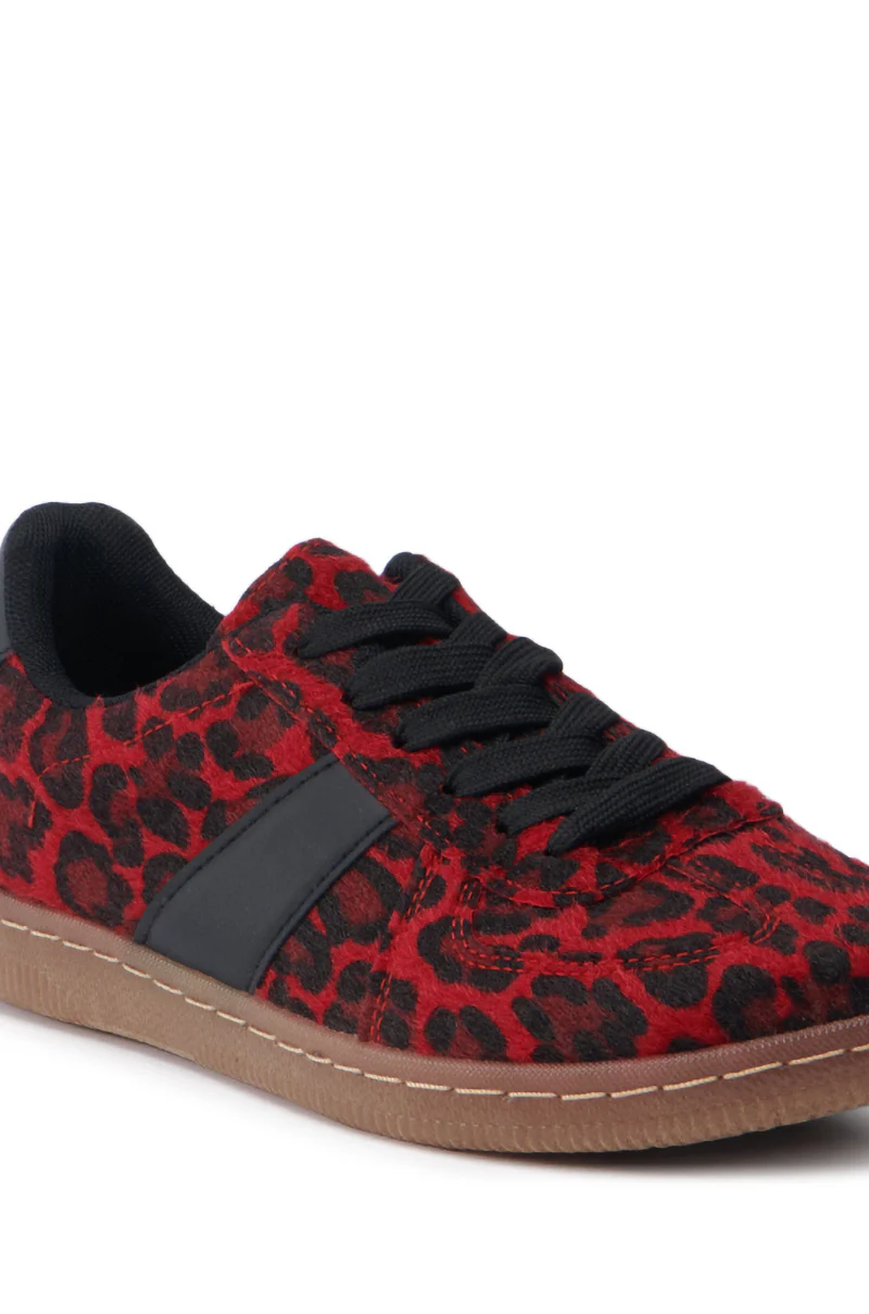 AZALEA WANG AVENGER RED LEOPARD SNEAKER - Image 7