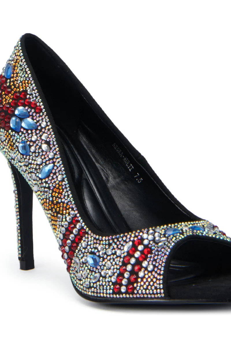 AZALEA WANG AZORA MULTI EMBELLISHED SANDAL - Image 6