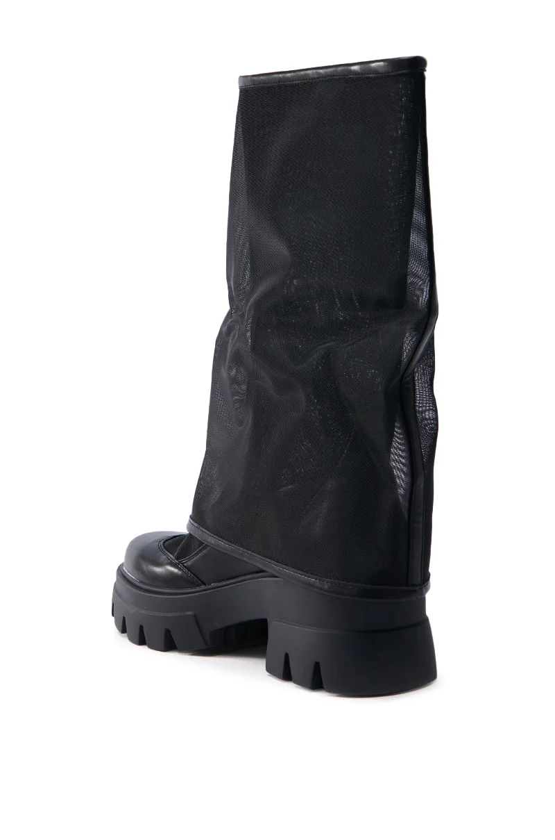 AZALEA WANG BAYE BLACK MESH BOOT - Image 5
