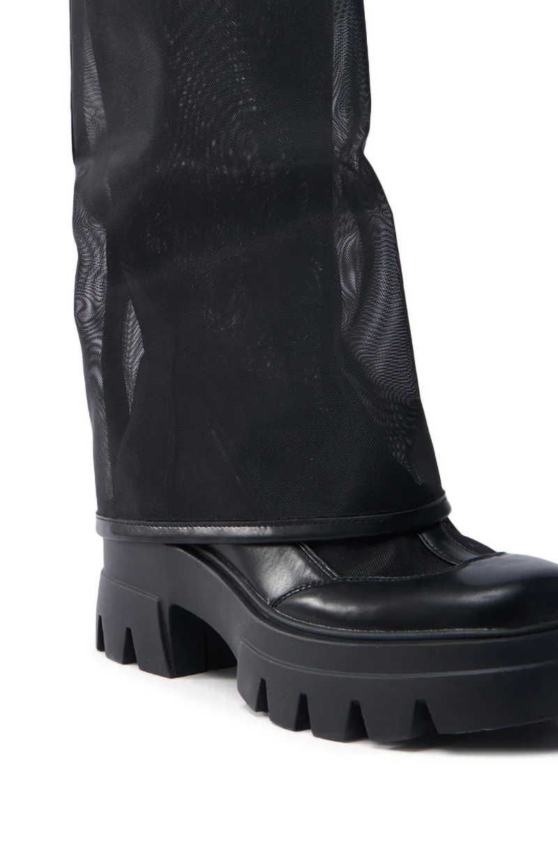 AZALEA WANG BAYE BLACK MESH BOOT - Image 6