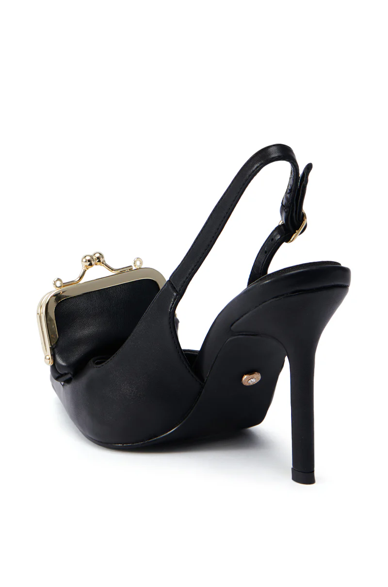AZALEA WANG BAYLOR BLACK STILETTO PUMP - Image 5
