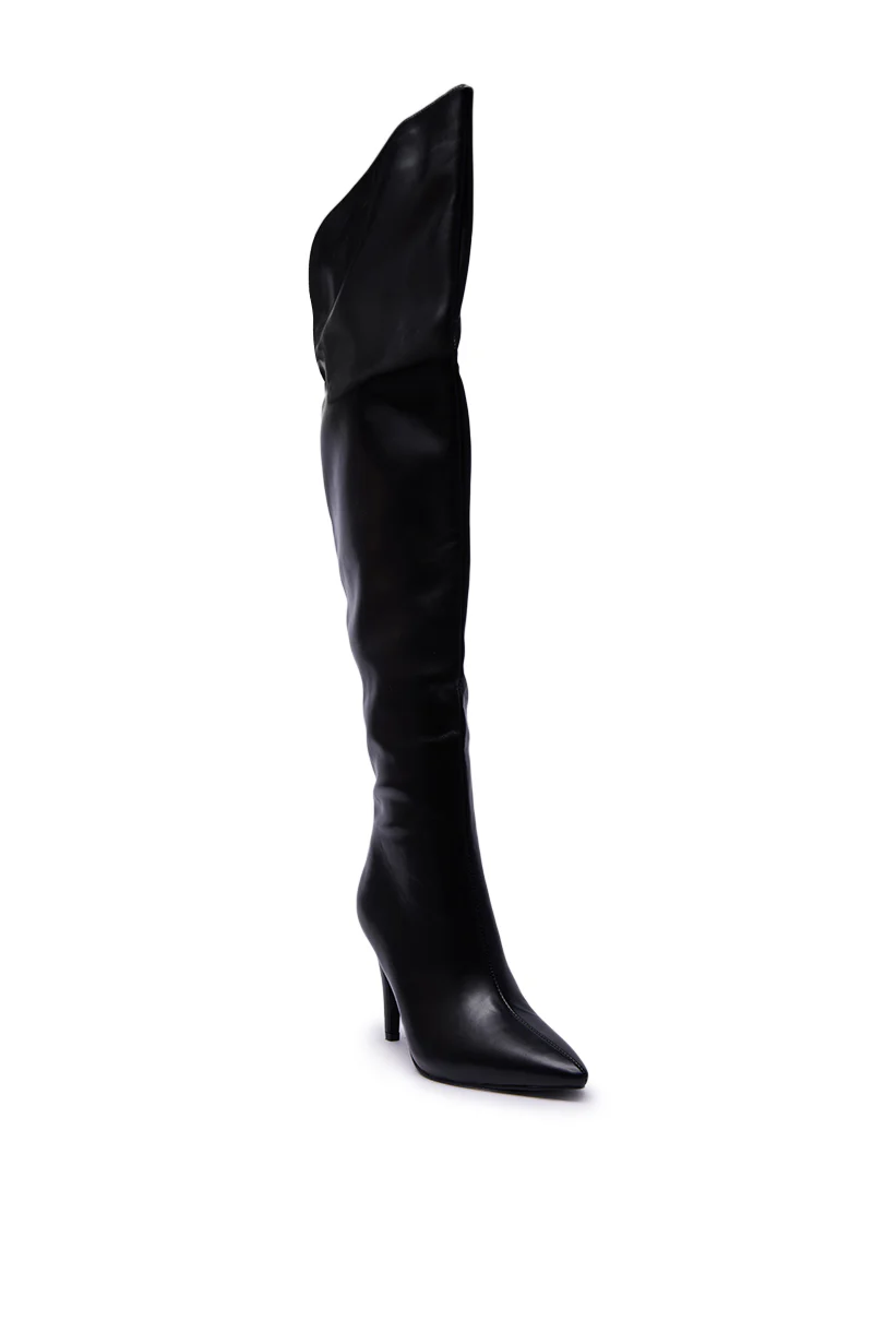AZALEA WANG BEAUCOUP BLACK OVER THE KNEE BOOT - Image 6