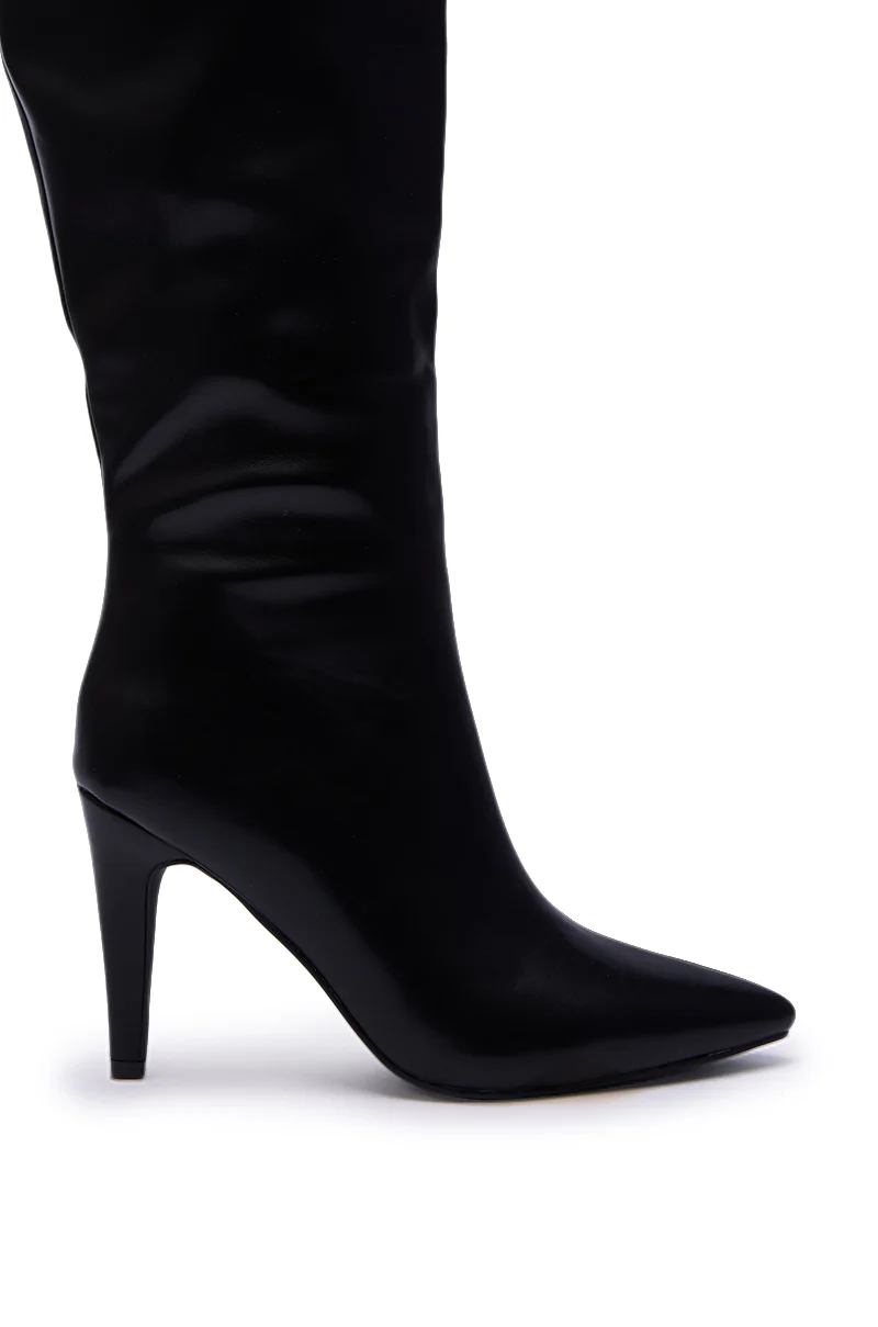 AZALEA WANG BEAUCOUP BLACK OVER THE KNEE BOOT - Image 8