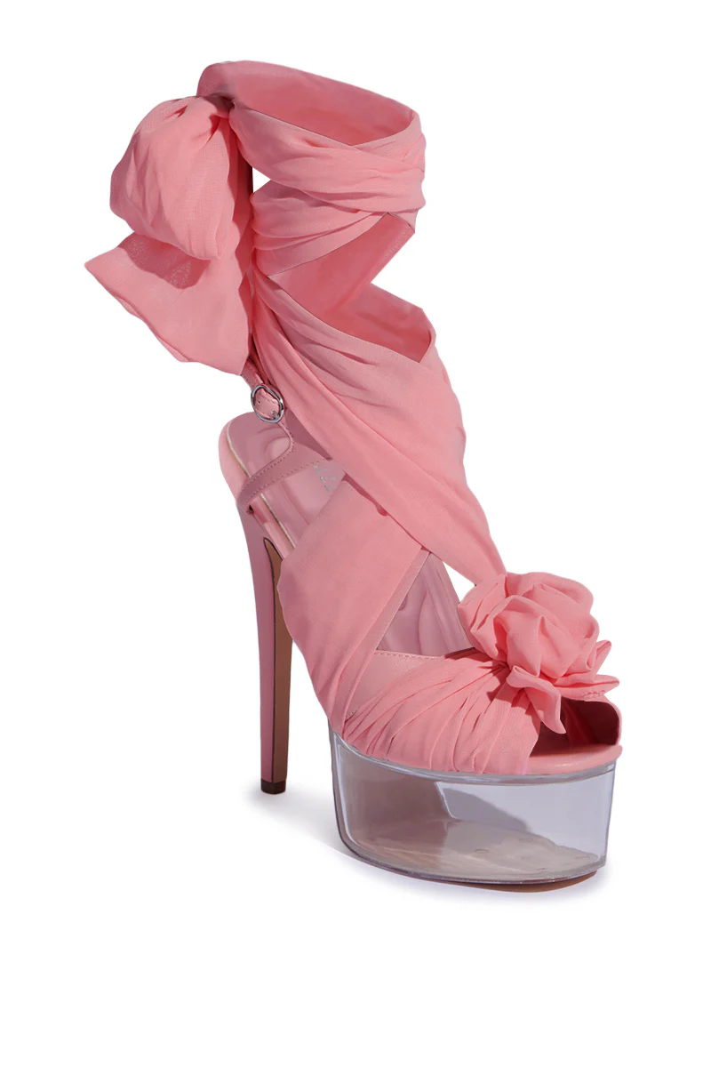 AZALEA WANG BEAUDEN PINK STILETTO SANDAL - Image 8
