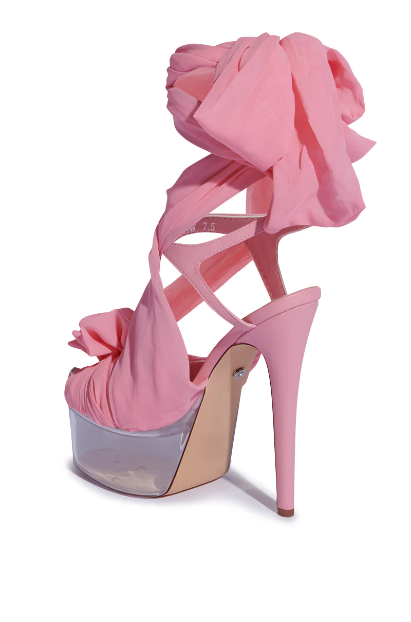 AZALEA WANG BEAUDEN PINK STILETTO SANDAL - Image 9