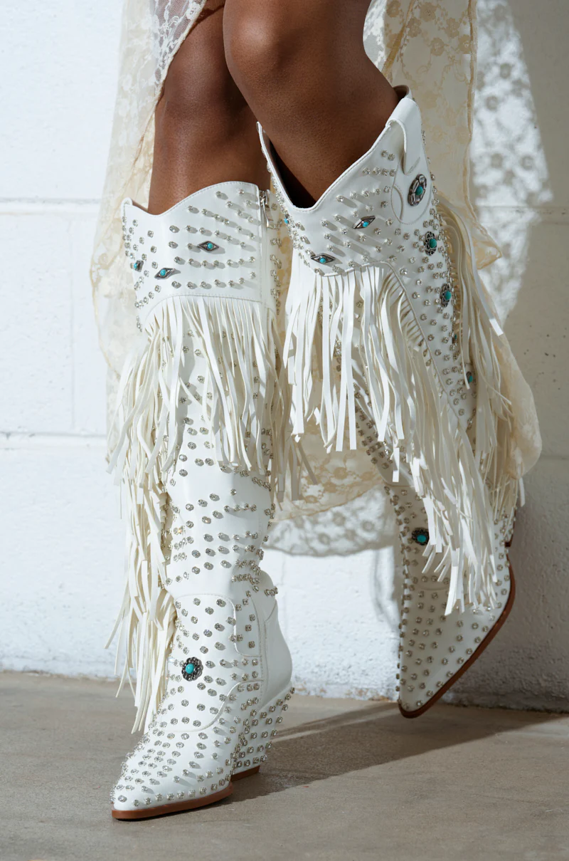 AZALEA WANG BENNETT WHITE BOOT - Image 9