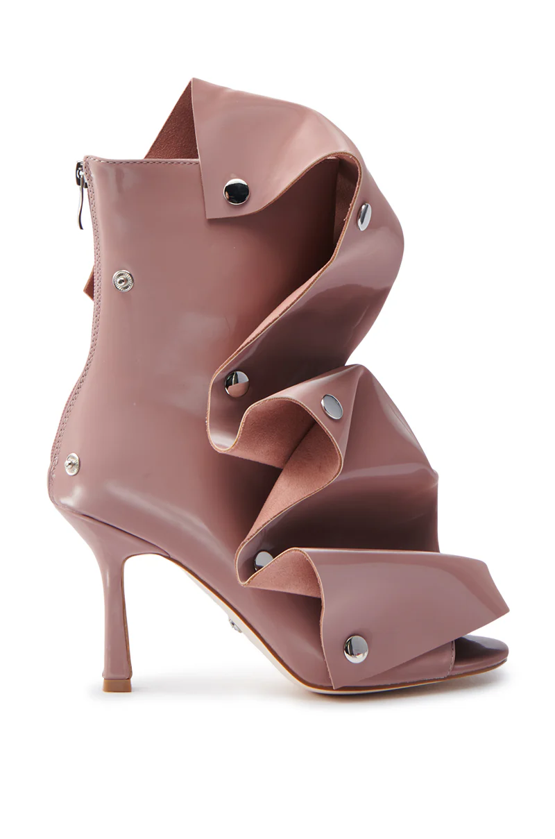 AZALEA WANG BIRD SONG SNAP OPEN TOE BOOTIE IN MAUVE - Image 3