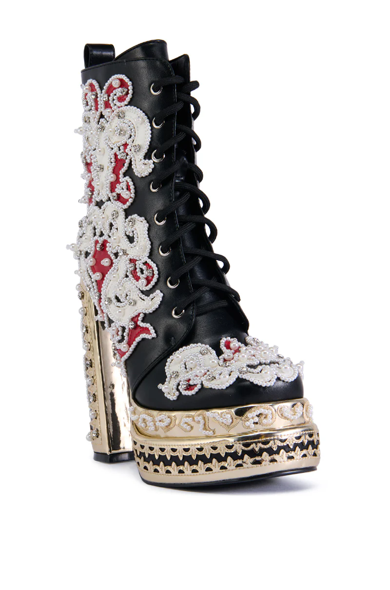 AZALEA WANG BLITHE EMBELLISHED BOOTIE - Image 3