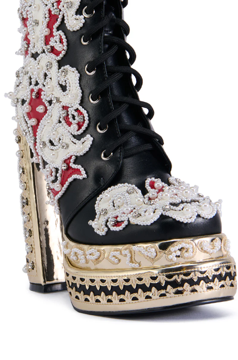 AZALEA WANG BLITHE EMBELLISHED BOOTIE - Image 5