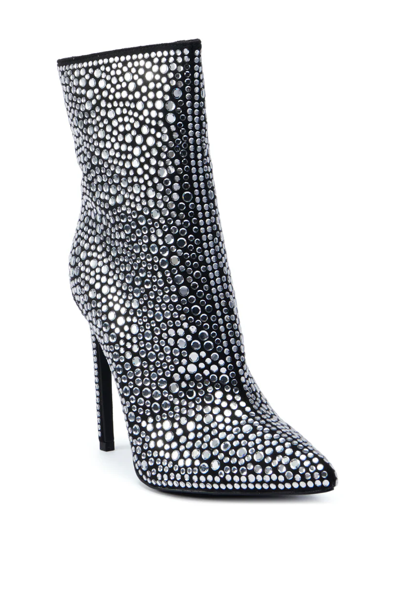 AZALEA WANG BRAULIO BLACK STILETTO BOOTIE - Image 3