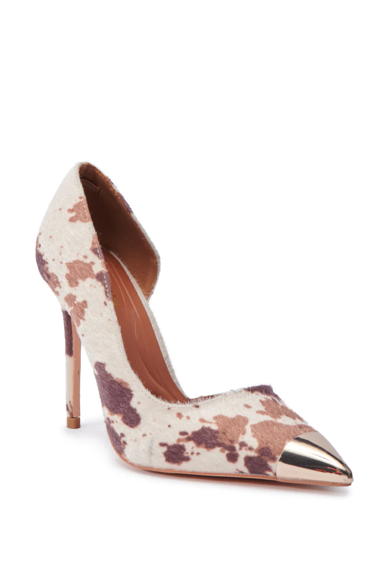 AZALEA WANG BRAYAN COW STILETTO PUMP - Image 5