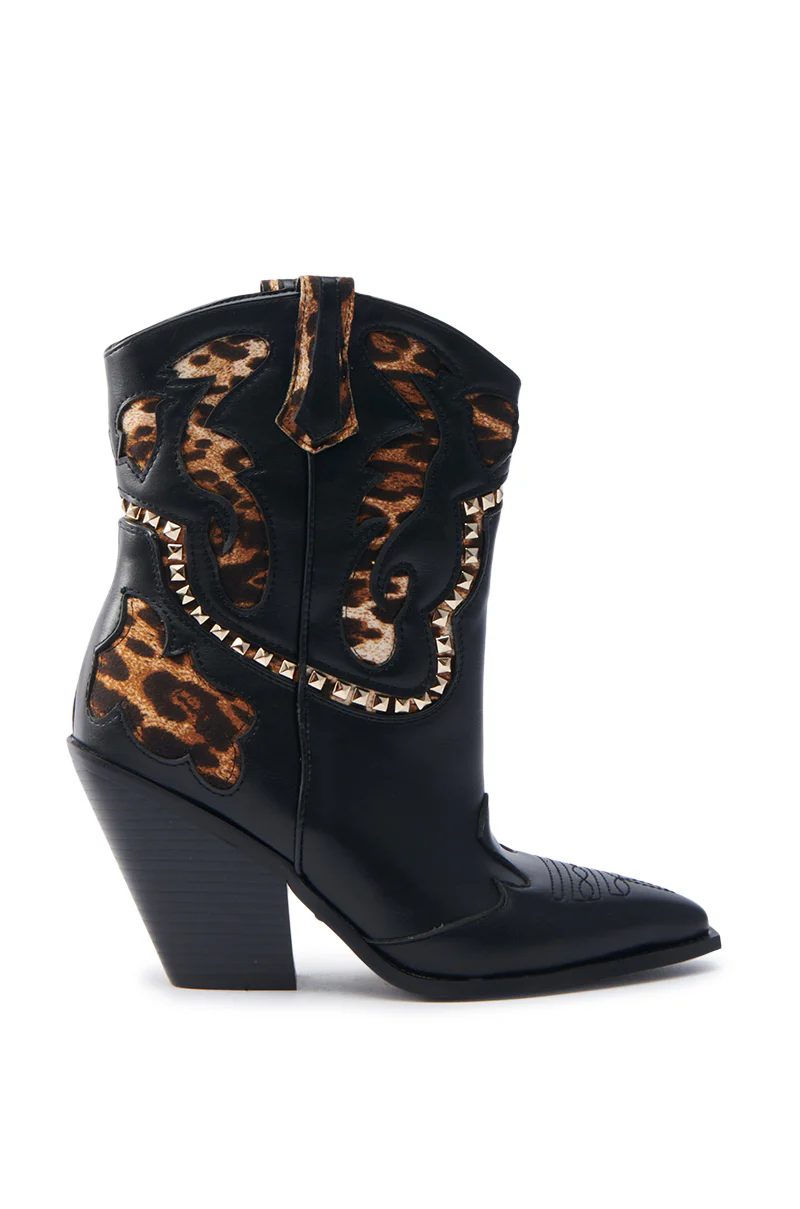 AZALEA WANG BRIGGITTA LEOPARD BOOT - Image 4
