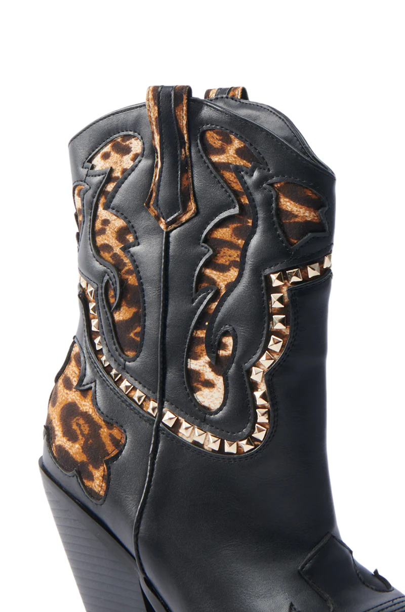 AZALEA WANG BRIGGITTA LEOPARD BOOT - Image 7