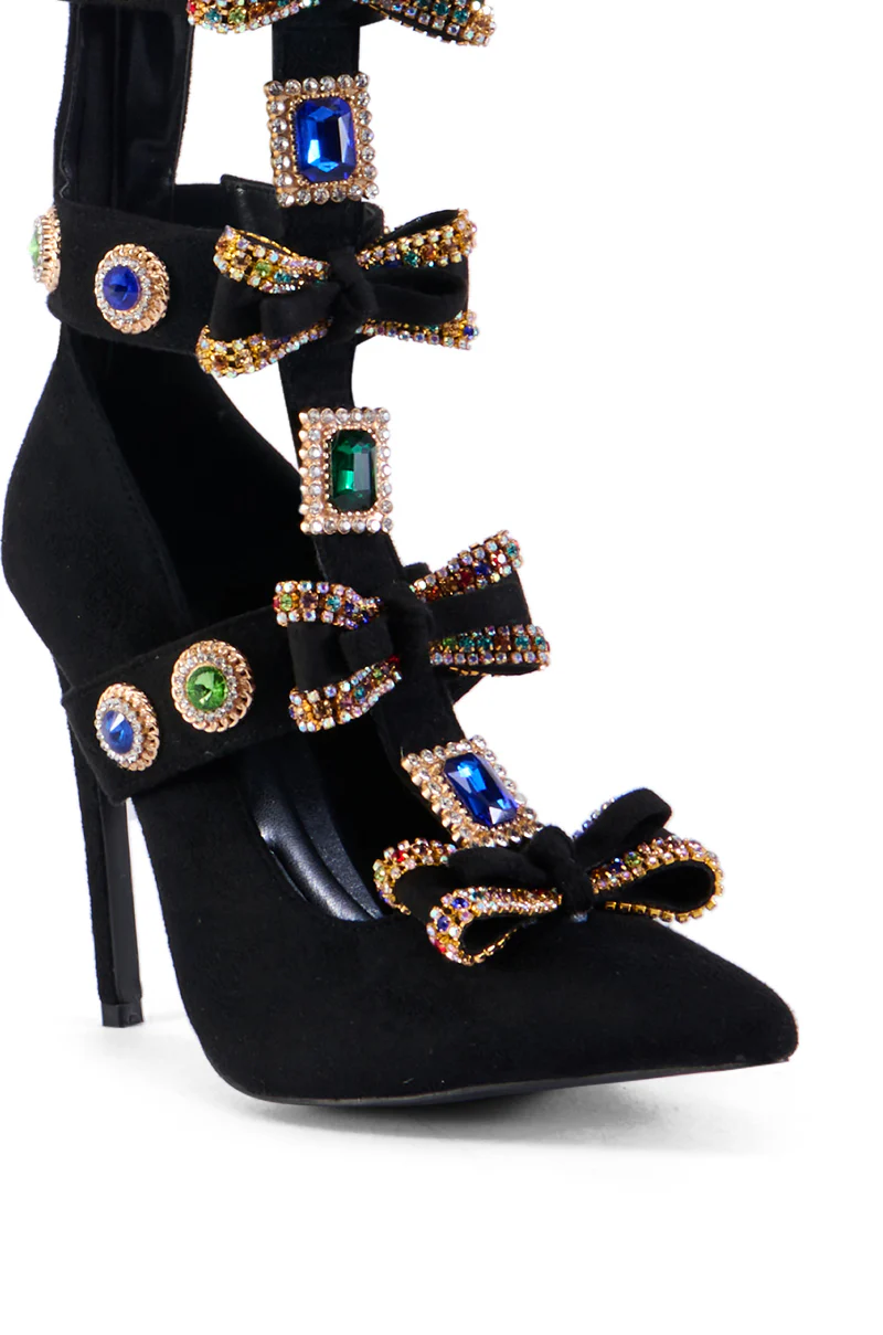 AZALEA WANG BRILLANCE BLACK EMBELLISHED PUMP - Image 6