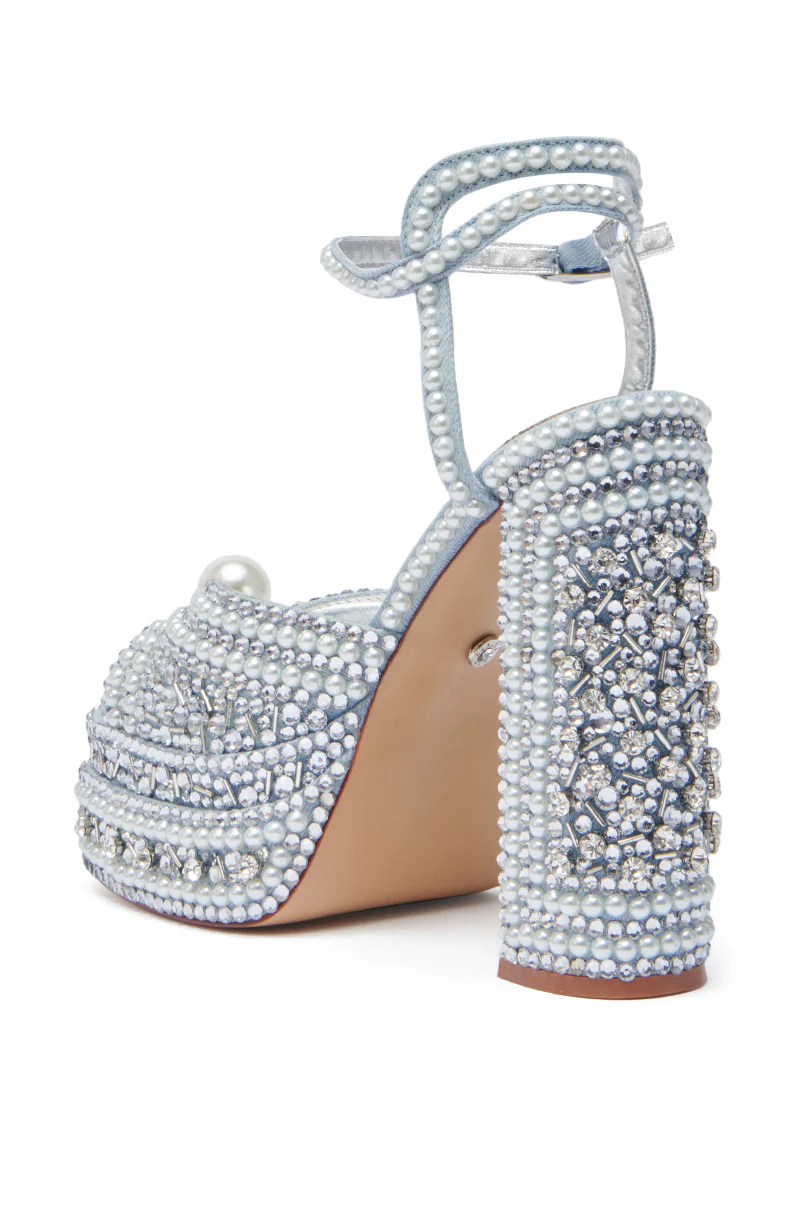 AZALEA WANG SOMETHING BLUE CHUNKY SANDAL - Image 6