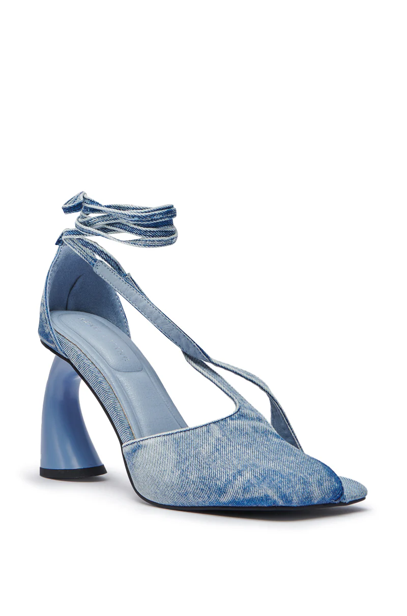 AZALEA WANG BUIKY DENIM PUMP - Image 4