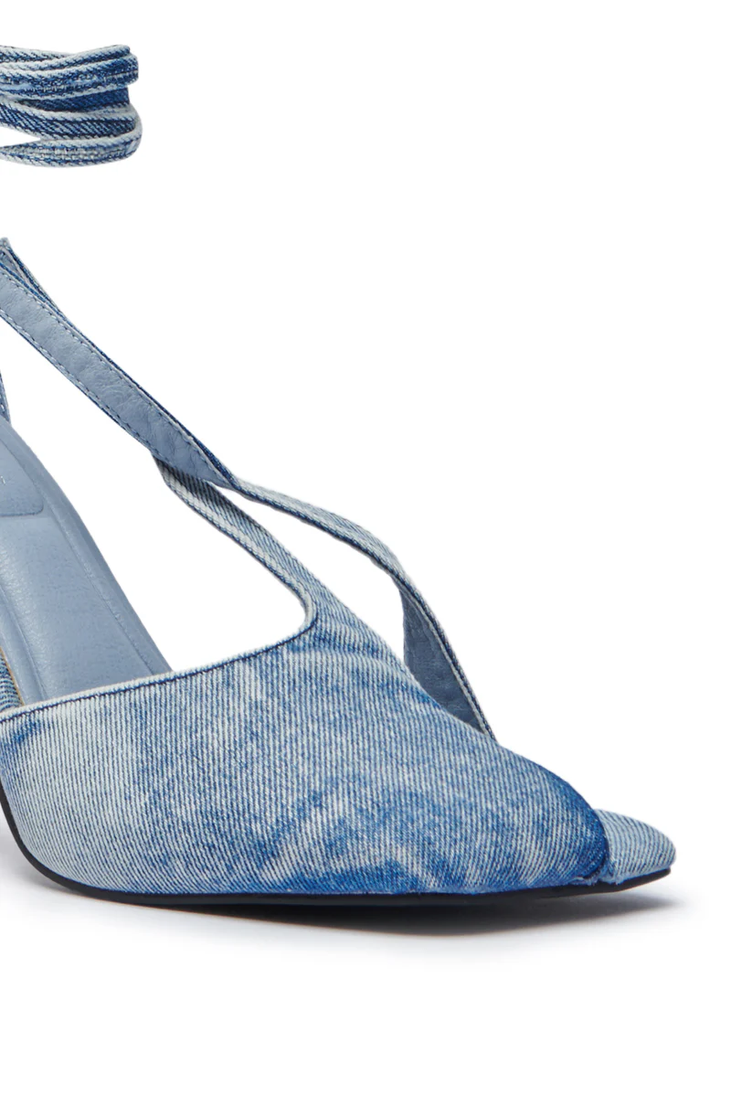 AZALEA WANG BUIKY DENIM PUMP - Image 6