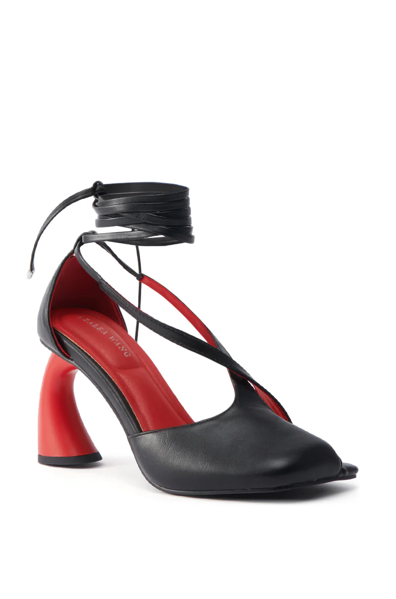 AZALEA WANG BUIKY BLACK AND RED PUMP - Image 6