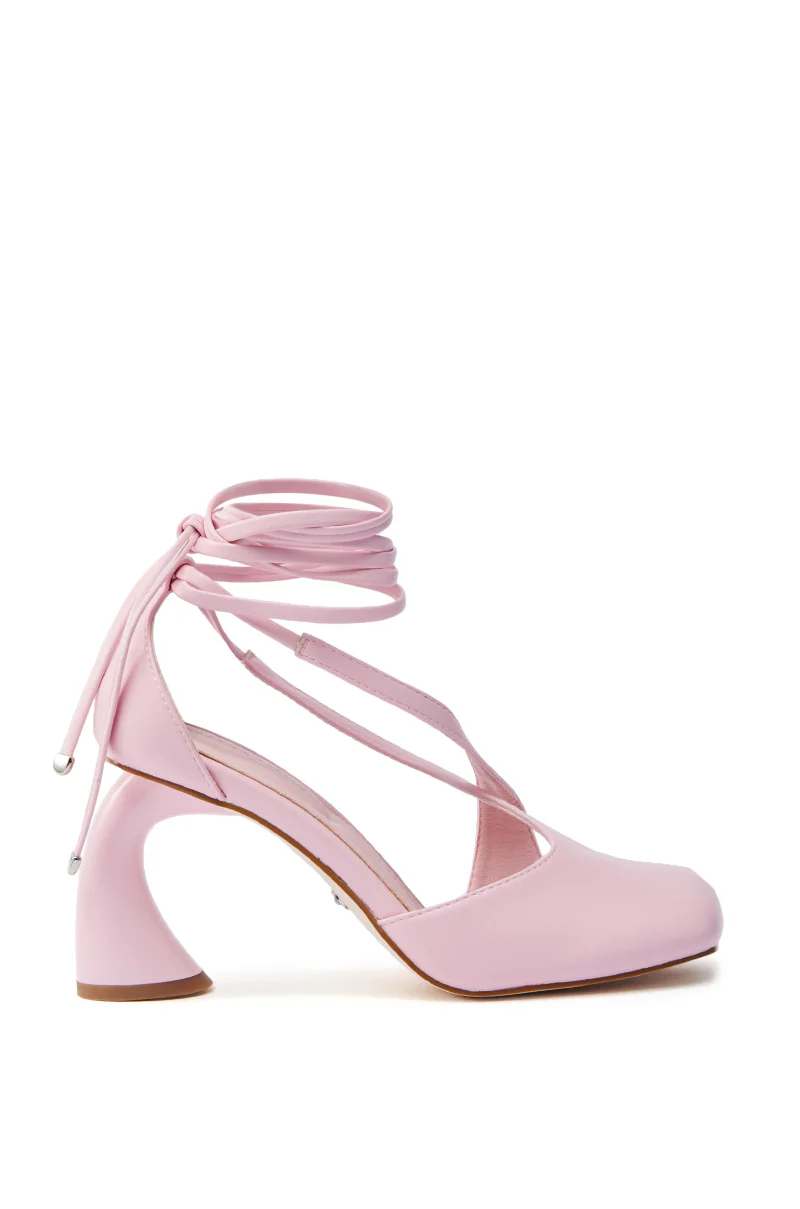 AZALEA WANG BUIKY PINK CHUNKY HEEL PUMP - Image 2