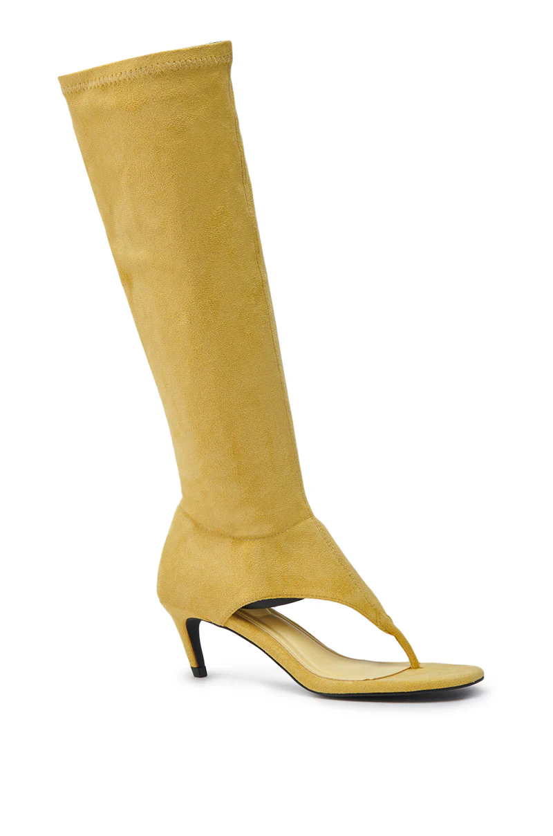 AZALEA WANG CECILE MUSTARD SANDAL STILETTO - Image 5