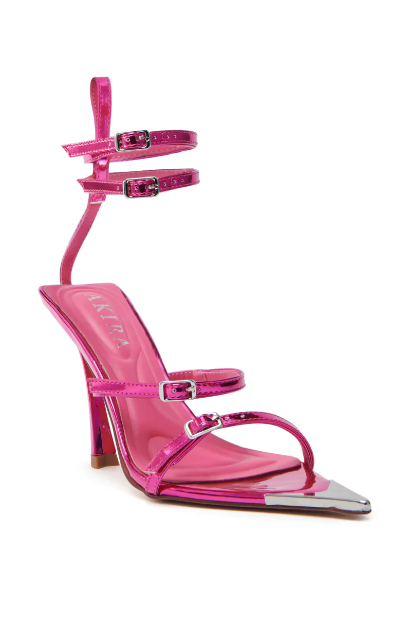 AZALEA WANG CELESIA FUCHSIA STILETTO SANDAL - Image 6