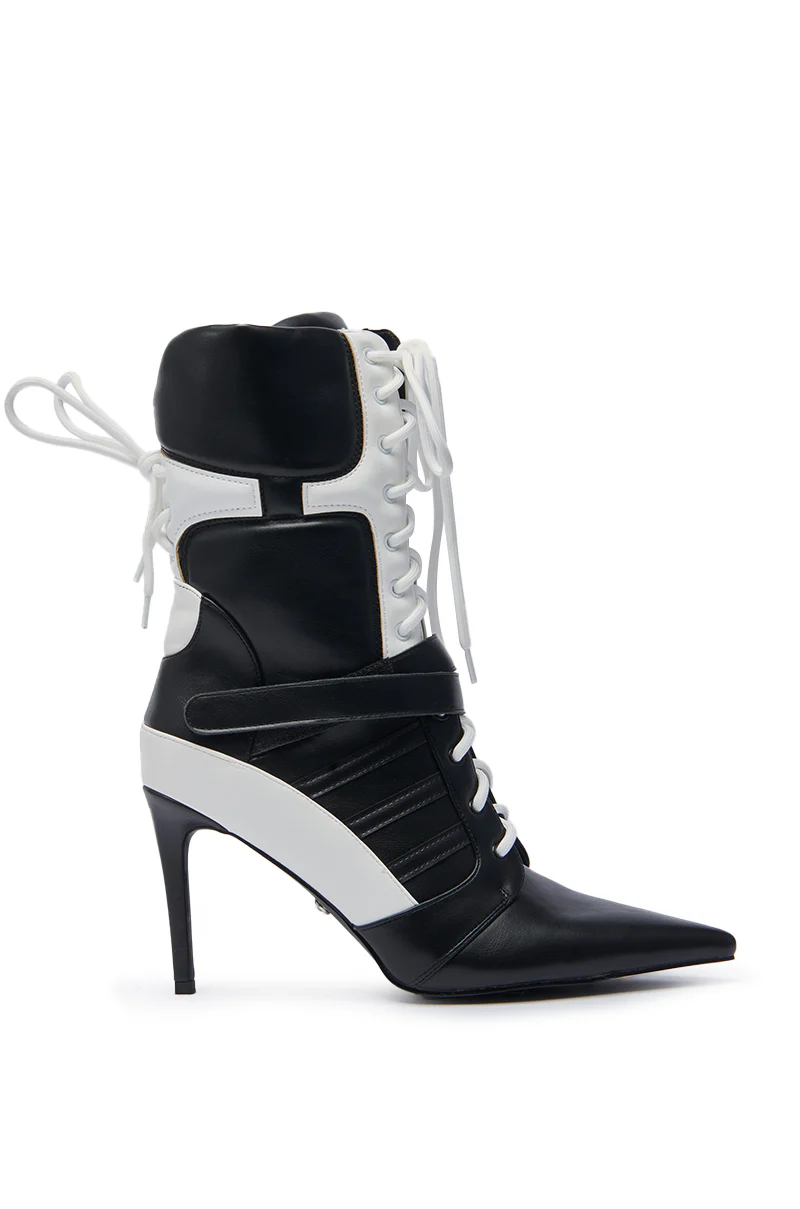 AZALEA WANG CHAUSIKU BLACK SPORTY BOOTIE - Image 4