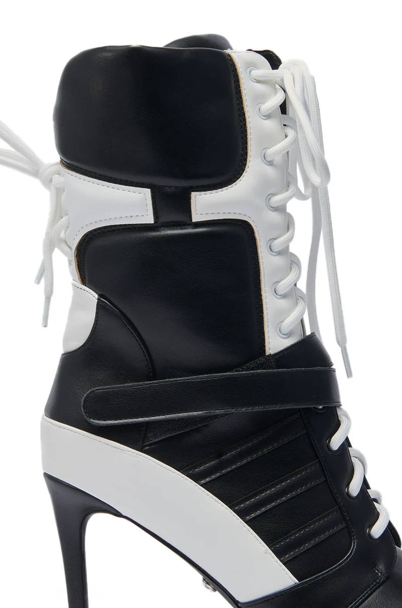 AZALEA WANG CHAUSIKU BLACK SPORTY BOOTIE - Image 7