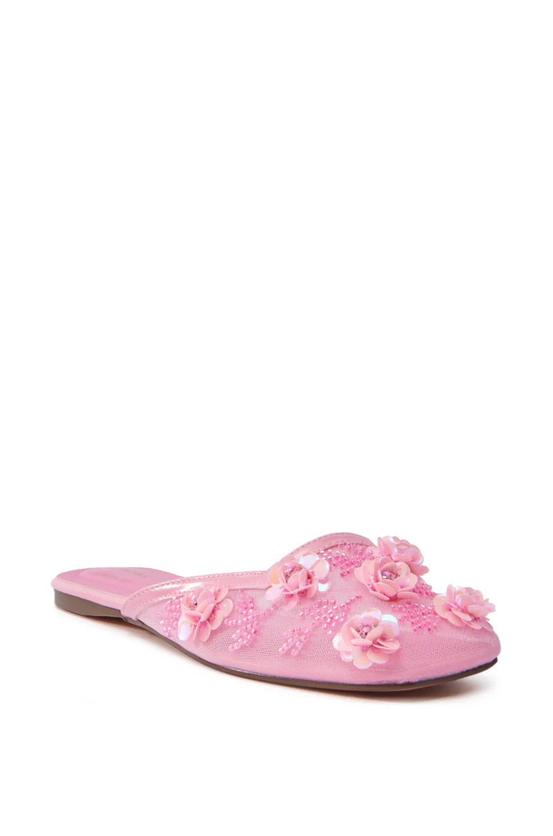AZALEA WANG CHERINA PINK FLAT WITH EMBELLISHMENT - Image 4
